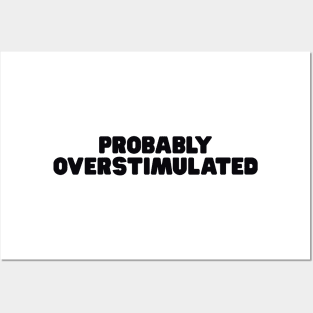 Probably Overstimulated Y2k Shirt, Mom Life Shirt, Mommy Life, Mom Gifts, Cute Mom Shirts, Mom Humor, Gift For Mom Posters and Art